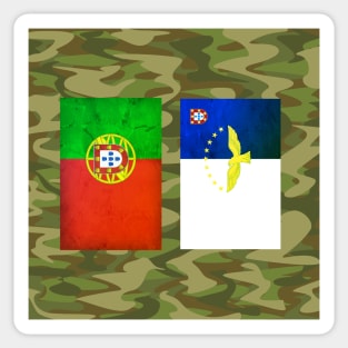 Portuguese Azorean flags Sticker